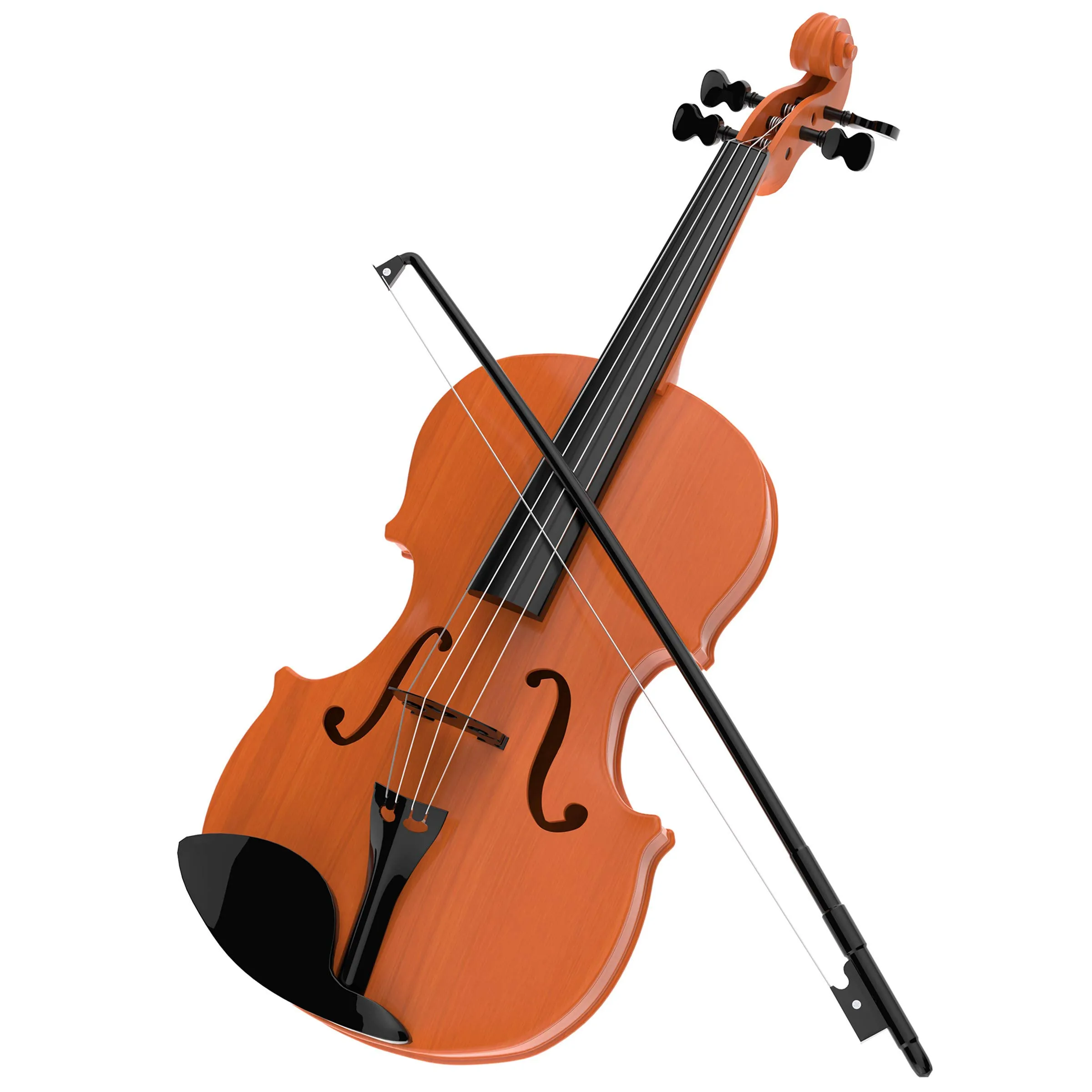 Hey! Play! Battery Operated Musical Toy Violin with Strings & Bow