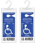 Handicap Parking Placard Holder Ultra Transparent Disabled Permit Protective ...