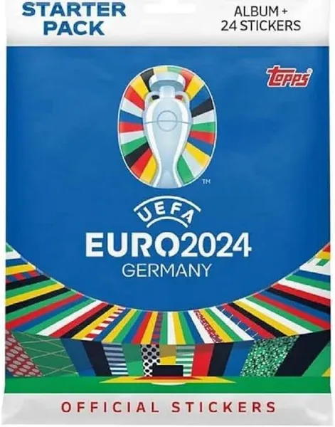 Topps Official Euro 2024 Sticker Collection Starter Pack