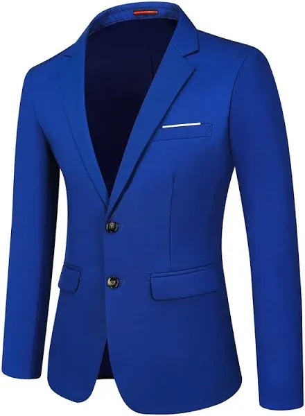 Mens Blazer Sports Coat Slim Fit 2 Button Solid Men&#039;s Casual Suit Blazer Jackets