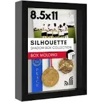 Americanflat 8.5x11 Document Shadow Box Frame, Black