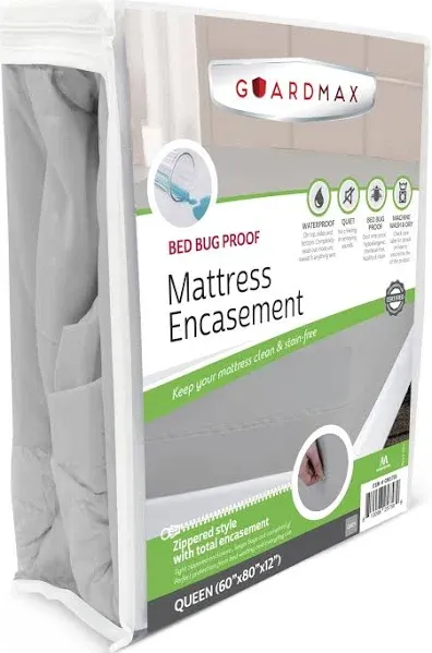 Guardmax Bed Bug Proof Waterproof Mattress Encasement with Zipper