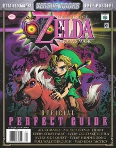 The Legend of Zelda: Majora's Mask Official Perfect Guide Versus No Poster