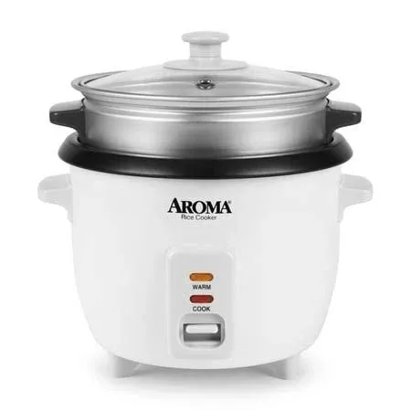 Aroma 6-Cup Rice Cooker Food Steamer