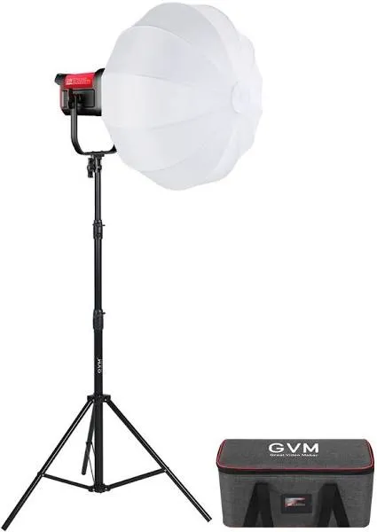 GVM Pro SD300B 300W Bi-Color LED Video COB Spotlight Kit w/Softbox, Light Stand