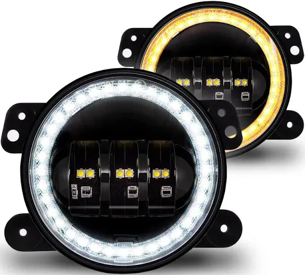 4-inch 60W LED Fog Lights for Jeep Wrangler JK Unlimited