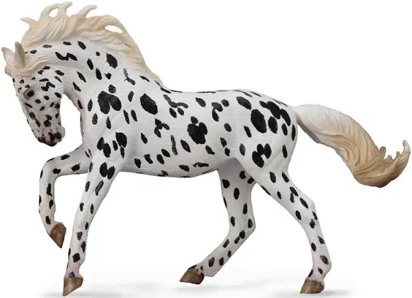 CollectA Horse Life Knabstrupper Black Leopard Mare Toy Figure