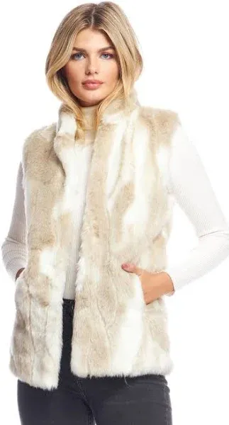 Donna Salyers Fabulous Furs Signature Series Hook Faux Fur Vest