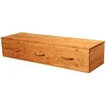 Titan Casket Eco II Pine Box | Pine Casket with Rope Handles