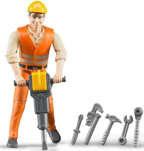 Bruder Construction Worker with Accessories