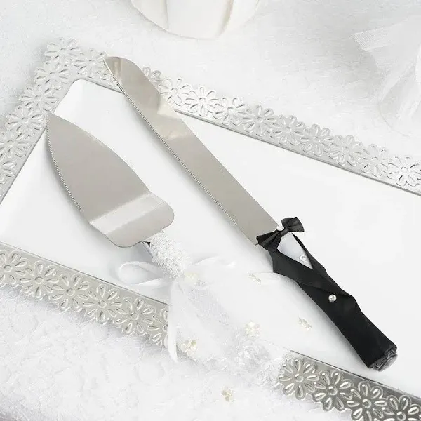 Wedding Cake Knife and Server Set