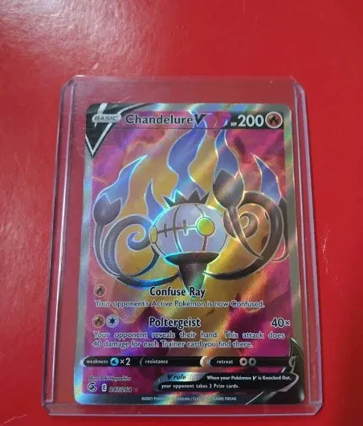 Chandelure V (Full art) - SWSH08: Fusion Strike [Ultra Rare] | Ozzie Collectables