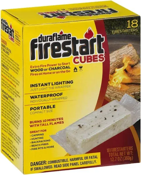 Duraflame Firestart Cubes Firelighters 18 Pack