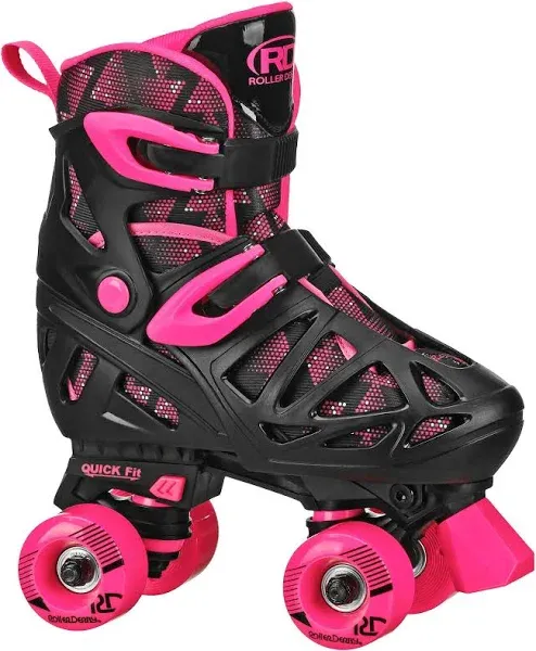 Roller Derby Trac Star Adjustable Skates for Kids, Beginners