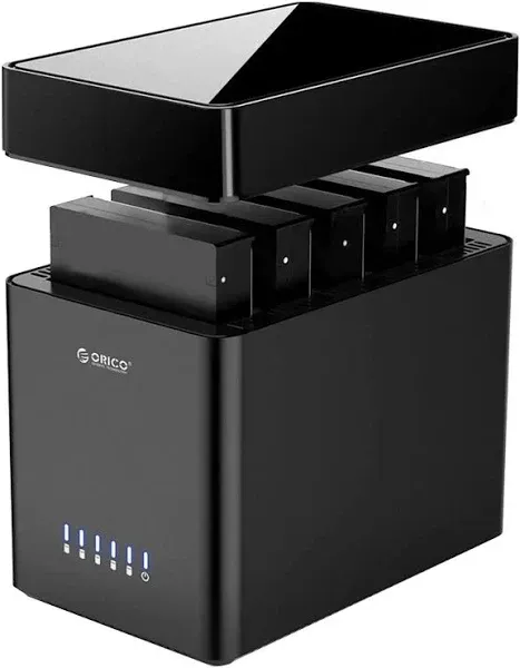 ORICO 5 Bay 3.5 Inch Hard Drive Enclosure USB C to SATA Magnetic DS500C3