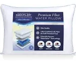 The Water Pillow by Mediflow - Elite Fiber | Reduces neck pain relief and improves quality of sleep