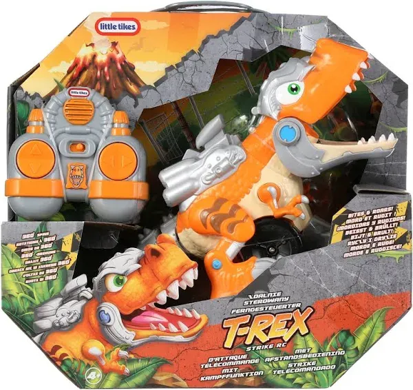 Little Tikes T Rex Strike Chomping Dinosaur RC Remote Control Only Free Shipping