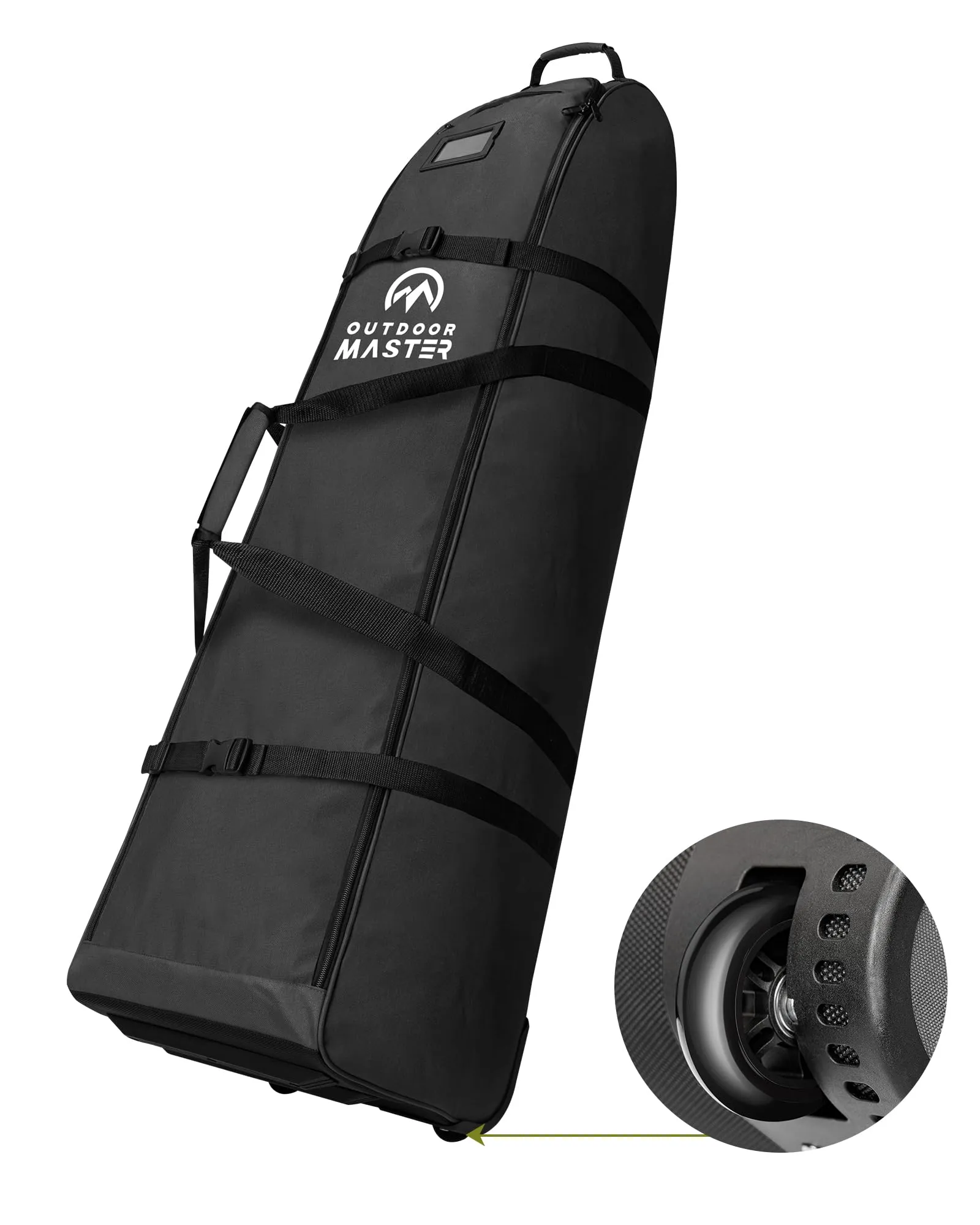 Padded Golf Travel Bag with Reinforced Wheels, 900D Heavy Duty Oxford Wear-Resis