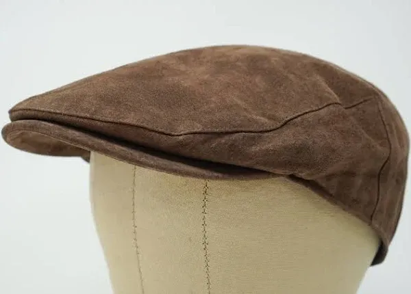 Borges & Scott The Tanner - Leather Flat Cap - Soft Pigskin and Cotton Lined Cap