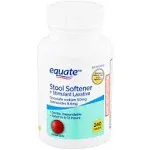 Equate Stool Softener Plus Stimulant Laxative Tablets for Constipation, 240 Coun