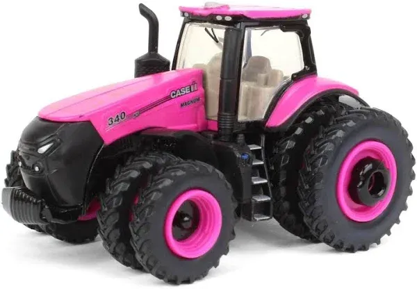 Case IH AFS Connect Magnum 340 Tractor Magenta with Dual Wheels "Case IH Agriculture" 1/64 Diecast Model by ERTL TOMY