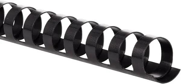 Combbind Standard Spines, 3/4&#034; Diameter, 160 Sheet Capacity, Black, 100/Box