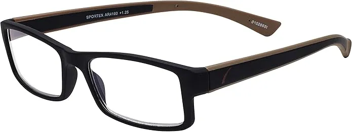 Select-A-Vision Men's Sportex Ar4160 Brown Reading Glasses