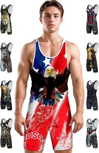 Exxact Sports Sublimated Wrestling Singlet