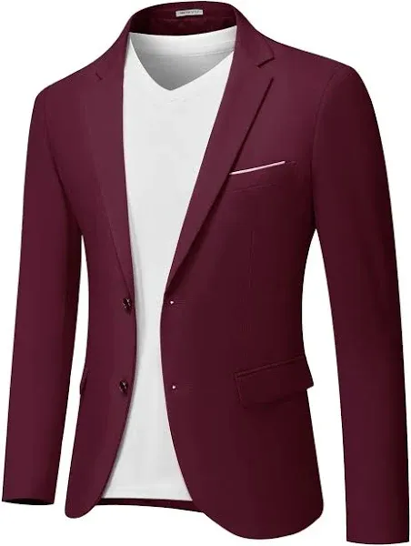 Men's Slim Fit 2 Button Suit Blazer