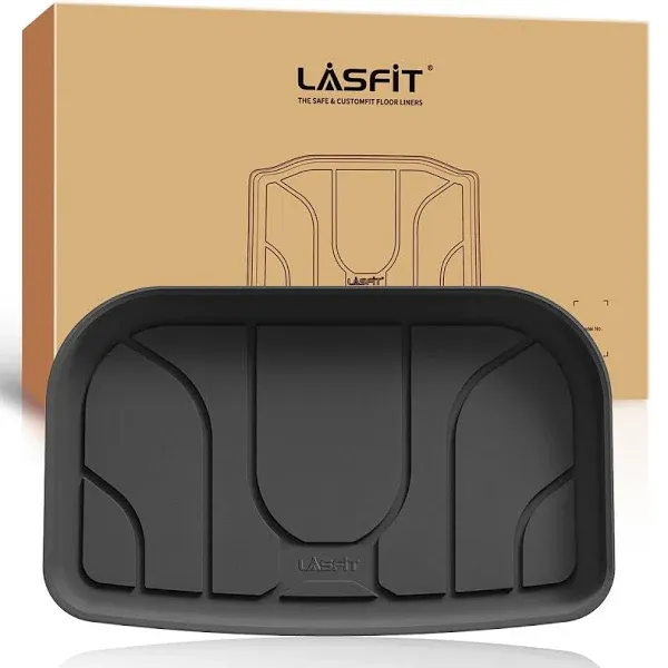 LASFIT SUB Trunk Storage Mats for Tesla Model Y 2024-2020, Rear Sub Trunk Well Liner All Weather TPE Custom Fit Cargo Mat (Only Fit for 5-Seat)