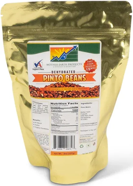 Mother Earth Products Dehydrated Pinto Beans