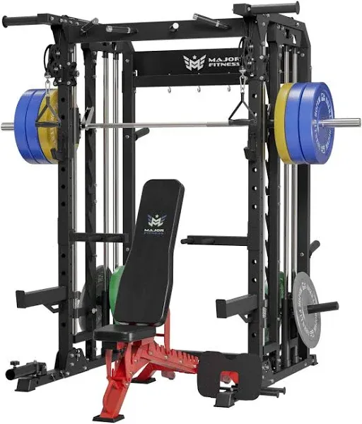 MAJOR FITNESS All-In-One Home Gym Smith Machine Package Spirit B52