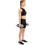 Sunny Health & Fitness 33lbs Dumbbell Chrome Set