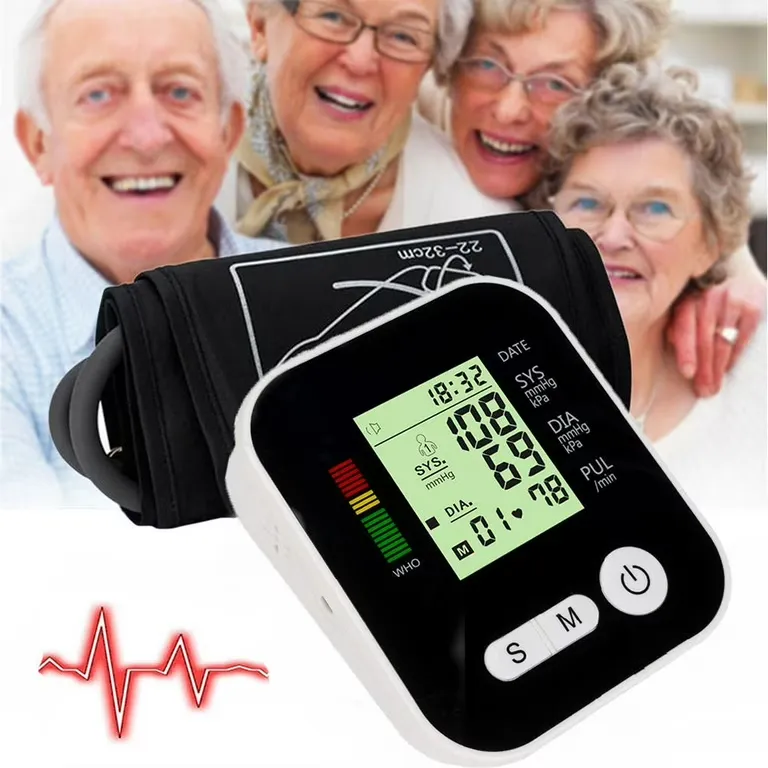 Automatic Digital Upper Arm Blood Pressure Cuff Monitor