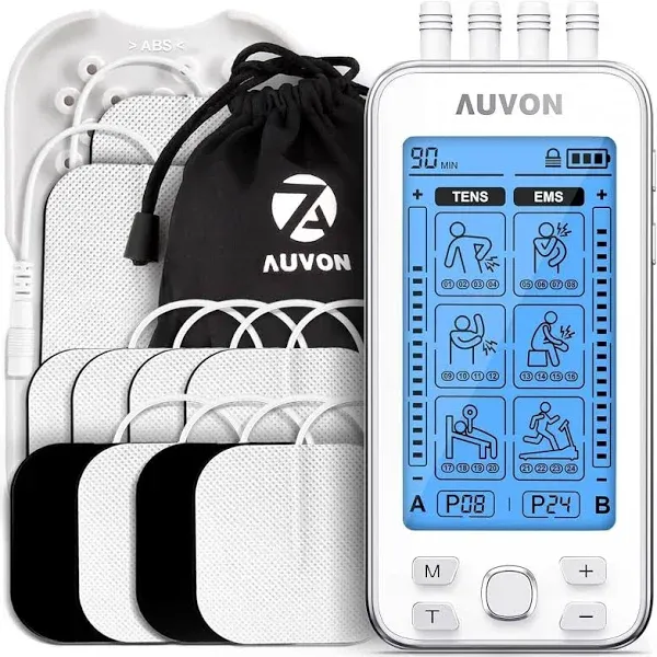 4 Outputs TENS Unit EMS Muscle Stimulator Machine for Pain Relief Therapy