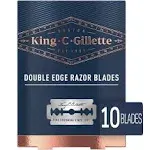 Gillette King C. Men's Double Edge Safety Razor Blades