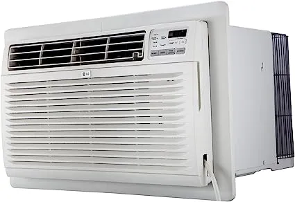 LG 9,800 BTU Through-the-Wall Air Conditioner with Remote, Cools up to 440 Sq. Ft., ENERGY STAR®, 3 Cool & Fan Speeds, Universal design fits most sleeves, 230/208V