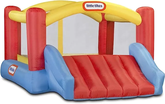 Little Tikes Jr. Jump 'n Slide Bouncer, Multicolor