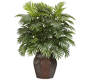 Nearly Natural Areca Palm with Vase Silk Plant