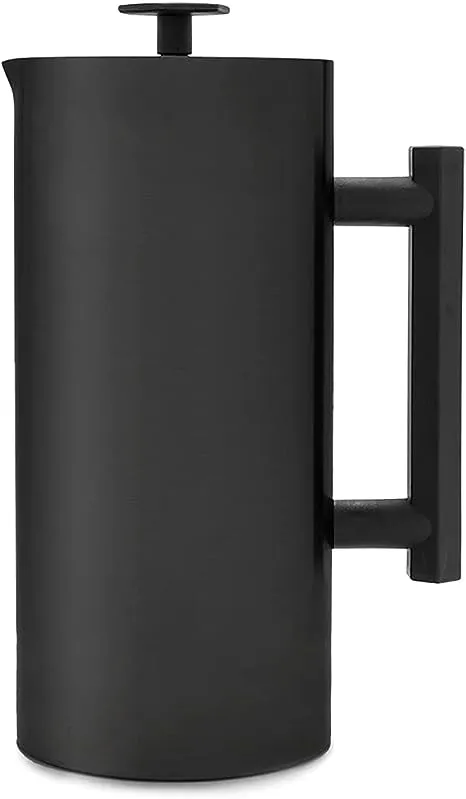 ESPRO - P6 French Press - Double Walled Stainless Steel Insulated Coffee and Tea Maker, Keep Drinks Hot for Hours, Ideal for Travel and Camping (Matte Black, 32 Ounce)