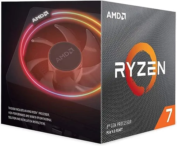 AMD Ryzen 7 3700X 8-Core, 16-Thread Unlocked Desktop Processor with Wraith Prism LED Cooler