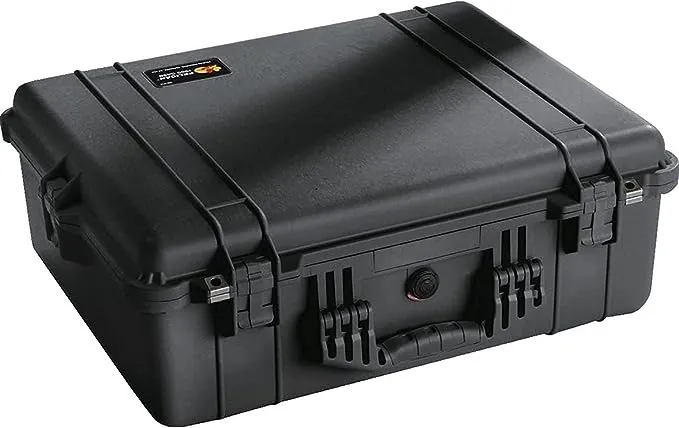 Pelican 1600 Case With Foam (Black)