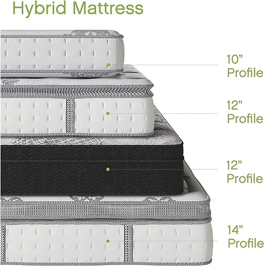 Cool Gel Mercer 12 inch Hybrid Mattress