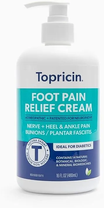 Topricin Foot Pain Relief Cream - 8 oz