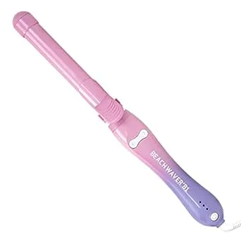 Beachwaver B1 Pink Sunset rotating curling iron | pink + purple sunset | quick + fabulous waves | push button right + left rotation