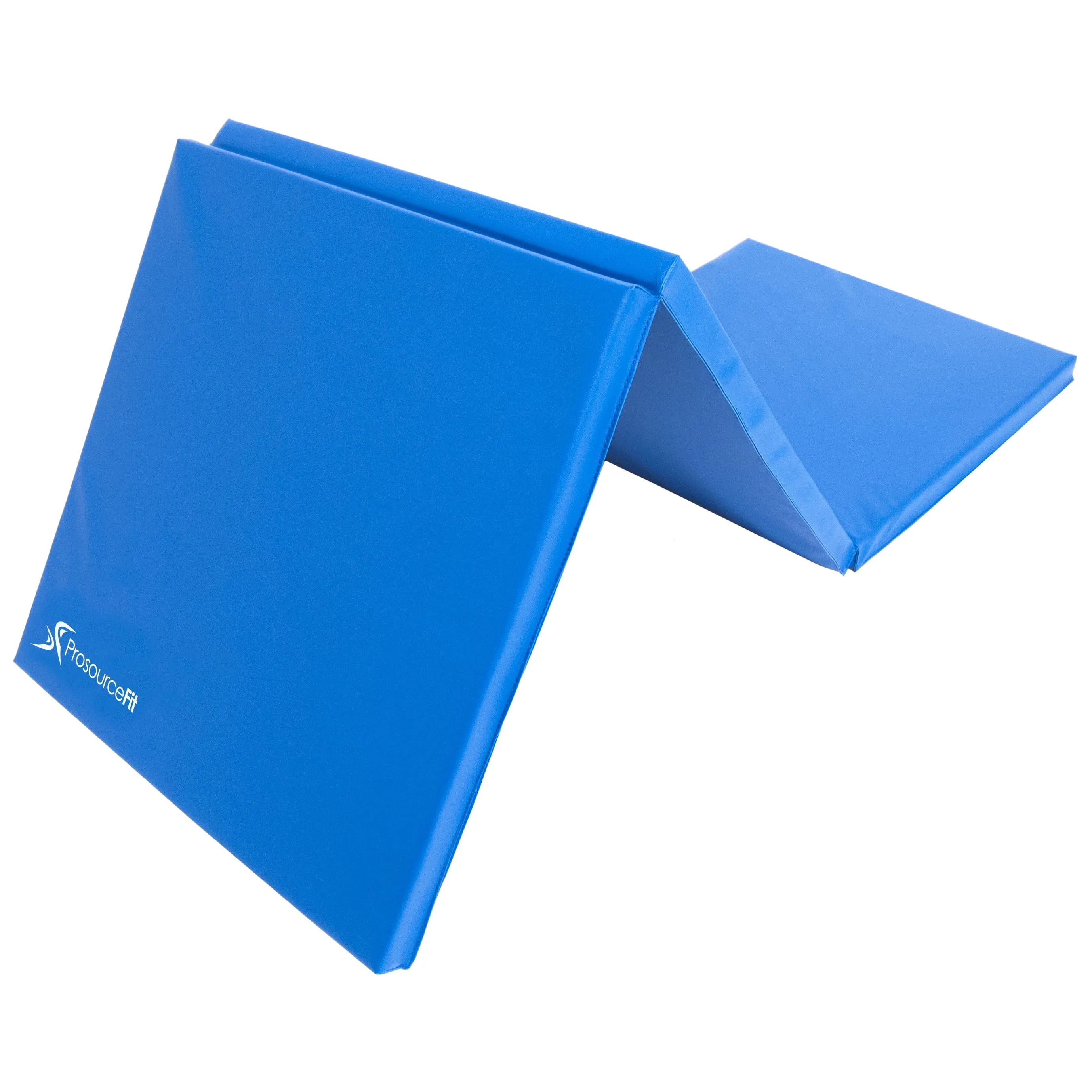 Tri-Fold Folding Exercise Mat - Blue