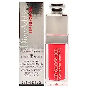 Christian Dior Dior Addict Lip Glow Oil - 015 Cherry Lip Oil Women 0.2 oz, Glossy finish