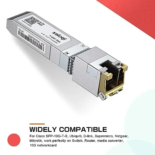 משדר נחושת ipolex 1.25/2.5/5/10G SFP+ RJ45, מודול 10GBase-T RJ-45 SFP+ , תואם ל- Cisco SFP-10G-T-S, Ubiquiti UniFi UF-RJ45-10G, Mikrotik, Fortinet, Netgear, TP-Link (CAT.6a/CAT7, 30m)משדר נחושת ipolex 1.25/2.5/5/10G SFP+ RJ45,…