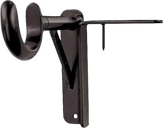 Spark Innovators Bronze Tap Bracket Curtain Rod Mounting Brackets, No Drilling No Holes in Wall, As Seen on TV