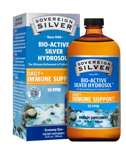 Sovereign Silver Bio-Active Silver Hydrosol, 10 ppm, 32 fl oz (946 ml)